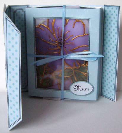 3D Liz's Flowers Gift Box Card Kit with 3D Decoupage by Margaret McCartney