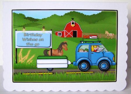 Birthday Wishes on the Go Topper by Margaret McCartney