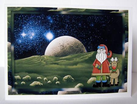 Space Scenes - Framed Backgrounds/card Fronts 2 by Margaret McCartney
