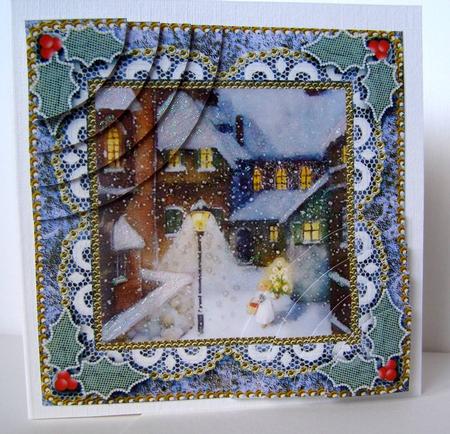 Christmas Village Angel Vintage 6 Inch Duo Corner Stacker by Margaret McCartney
