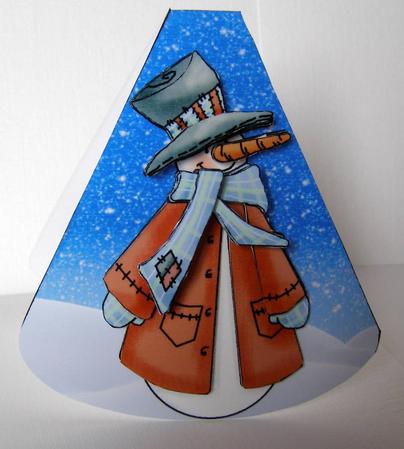 Snowman Wobble Card 2 by Margaret McCartney