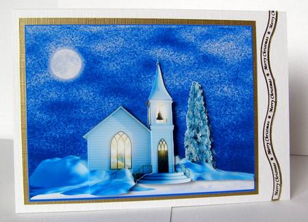 Country Church in the Moonlight by Margaret McCartney