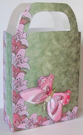 Lily and Butterfly Gift Bag 6 by Margaret McCartney