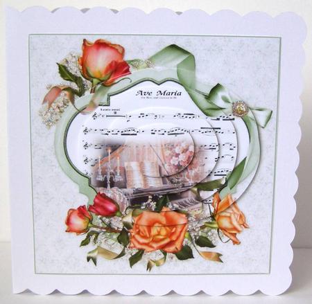 Love Music and Roses Pyramid by Margaret McCartney