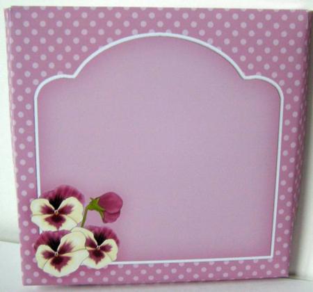 Pansies 5 x 5 Square Card Box Mini Kit by Margaret McCartney