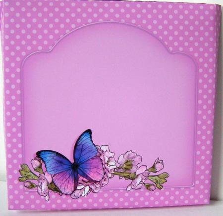 Butterfly & Flowers 5.5 x 5.5 Square Card Box Mini Kit by Margaret McCartney