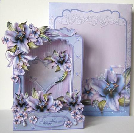 3D Accordian Spring - Lily My Love by Margaret McCartney