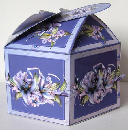 Hexagonal Gift Box - Lily My Love by Margaret McCartney