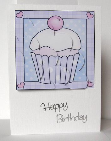Sweet Treats Quick Card with Shell Edged Corner Side Stacker by Margaret McCartney