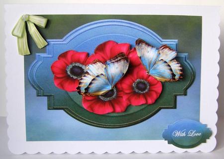 Mini Kit Anemones and Butterflies by Margaret McCartney