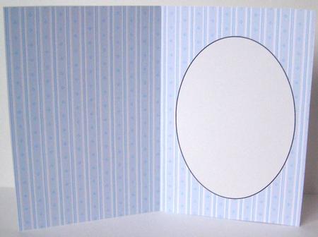 Blue Multi Stripe Insert by Margaret McCartney