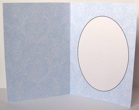 Blue Floral Insert by Margaret McCartney