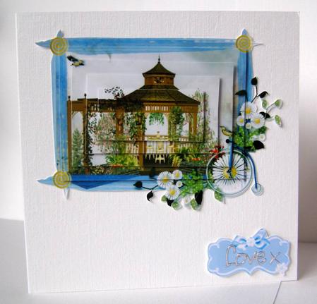 Flower Gazebo Birthday, New Home, Retirement Pyramid by Margaret McCartney