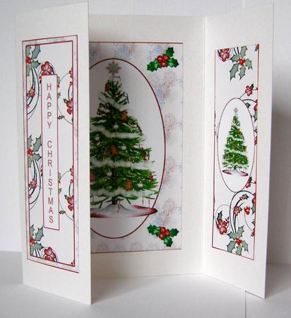 Oh Christmas Tree Gate Fold Card by Margaret McCartney