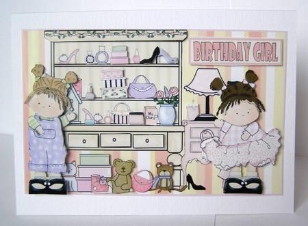 Birthday Wishes Decoupage by Margaret McCartney