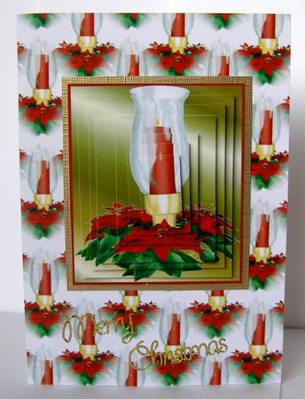 Christmas Candle Pyramage by Margaret McCartney