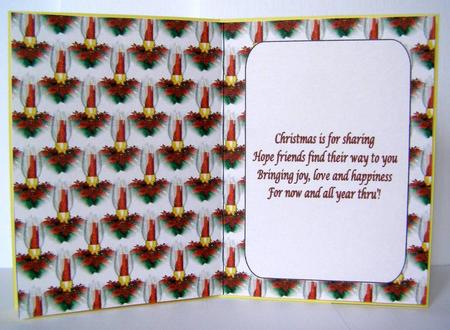 Cnristmas Candle with Verse by Margaret McCartney