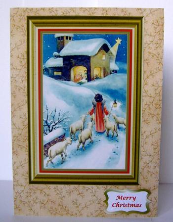 Jesus is Born A4 Christmas Topper by Margaret McCartney