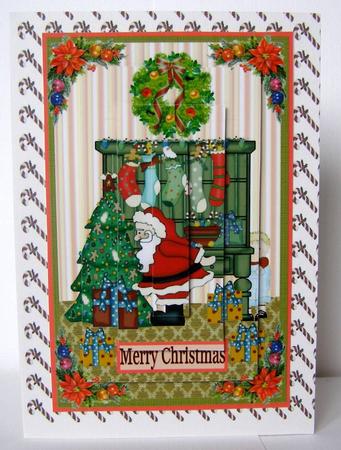 Father Christmas Pyramid Topper by Margaret McCartney