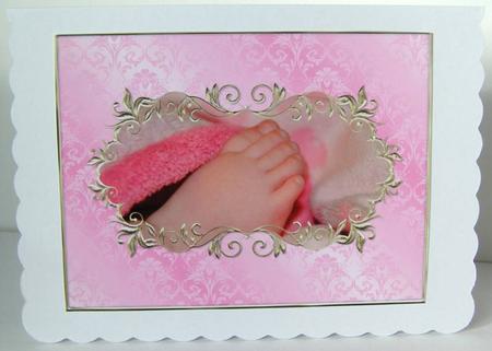Baby Girl Feet A4 by Margaret McCartney