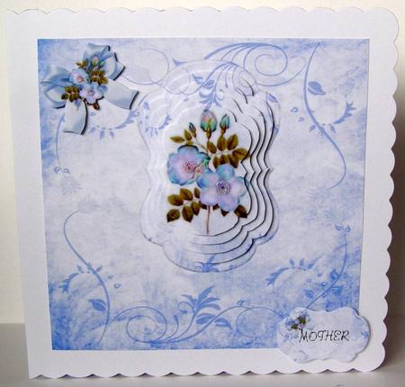 Blue Floral 8x8 Mini Kit by Margaret McCartney