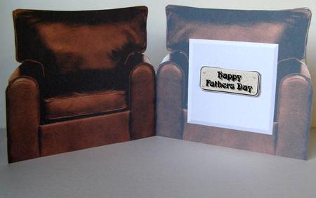 Armchair Card Insert by Margaret McCartney