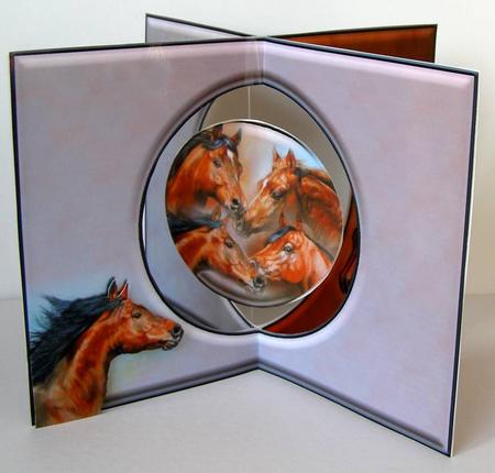 Horses Side Spinner Mini Kit by Margaret McCartney