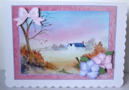 Autumn Farm Watercolour Decoupage Sheet by Margaret McCartney