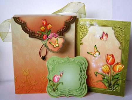 Spring Tulips Envelo-bag Kit by Margaret McCartney