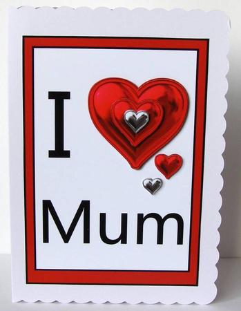 I Love Mum - Quick Card with Mini Insert by Margaret McCartney