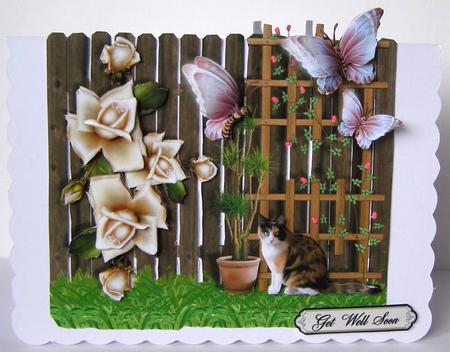 Just Love Cats with Roses Featured Gallery Photo