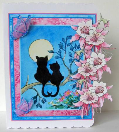 Over the Edge Cat Sweethearts, Flowers & Butterflies by Margaret McCartney