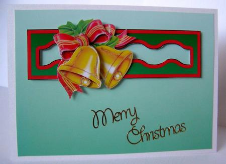 Christmas Bells Slider Card by Margaret McCartney