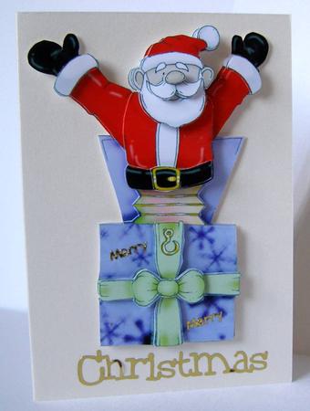 Santa in a Box Doodles by Margaret McCartney