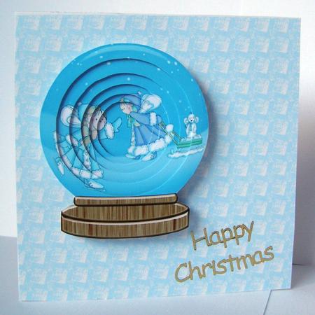 Snow Pixies Snow Globe Tunnel Sheet by Margaret McCartney