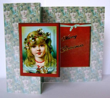 Vintage Christmas Child Foldback by Margaret McCartney