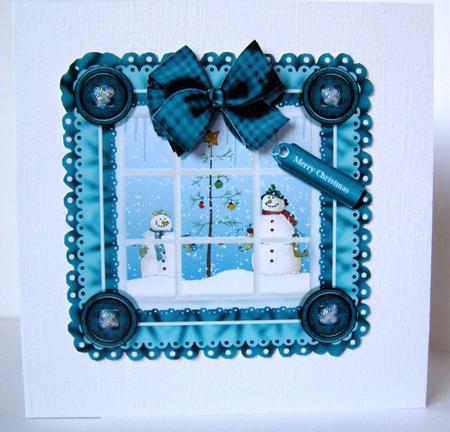 Country Christmas Window Topper by Margaret McCartney
