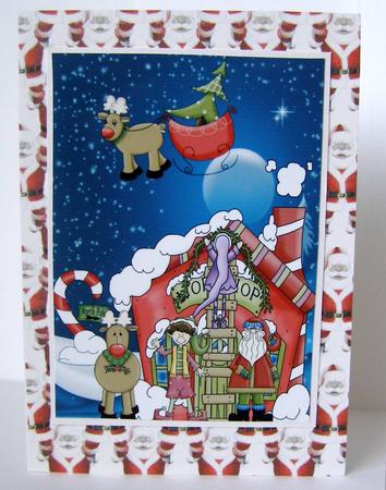 Jolly Santa Backing Sheet by Margaret McCartney