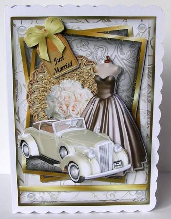 Just Married A4 Extreme Decoupage Kit by Margaret McCartney