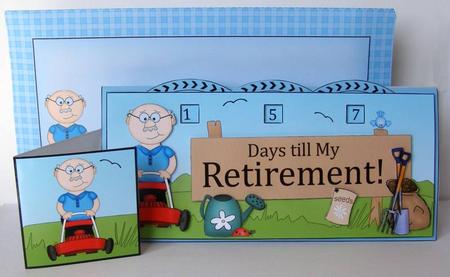 3D Gardening Bert Sleeps Till Retirement Countdown Moveable by Margaret McCartney