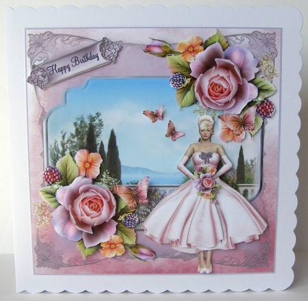 The English Rose 50's Style Balcony Mini Kit by Margaret McCartney