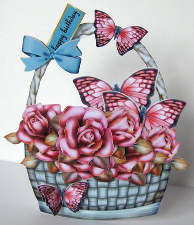 Basket Roses Get Well Soon by Margaret McCartney