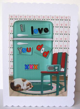 Fridge Messages 1 - I Love You Mum Dad Happy Birthday Xxx by Margaret McCartney