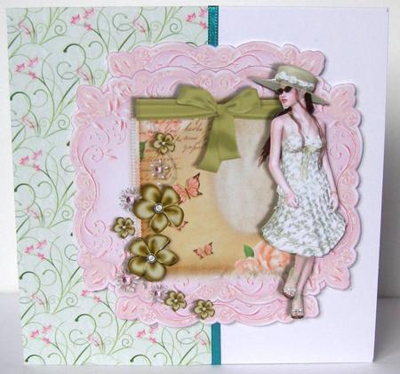 2x Topper Cards with Decoupage by Margaret McCartney