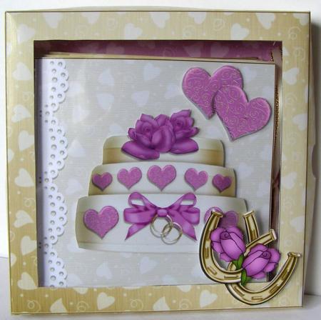 3D Wedding Carousel Coordinating Card Box Kit by Margaret McCartney