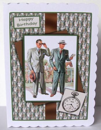 At the Horse Race Track A4 by Margaret McCartney