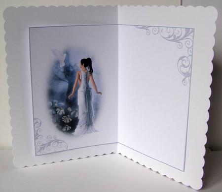 Mystical Doves Blank Insert by Margaret McCartney