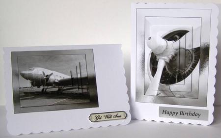 Black and White Aeroplane Pyramid by Margaret McCartney