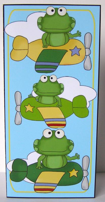 Flying Frogs Voucher Card by Margaret McCartney