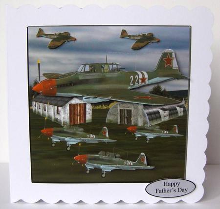 The Old Air Plane Hanger & Decoupage by Margaret McCartney